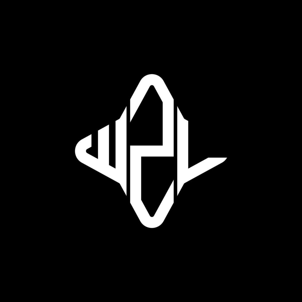 wzl letter logo creatief ontwerp met vectorafbeelding vector