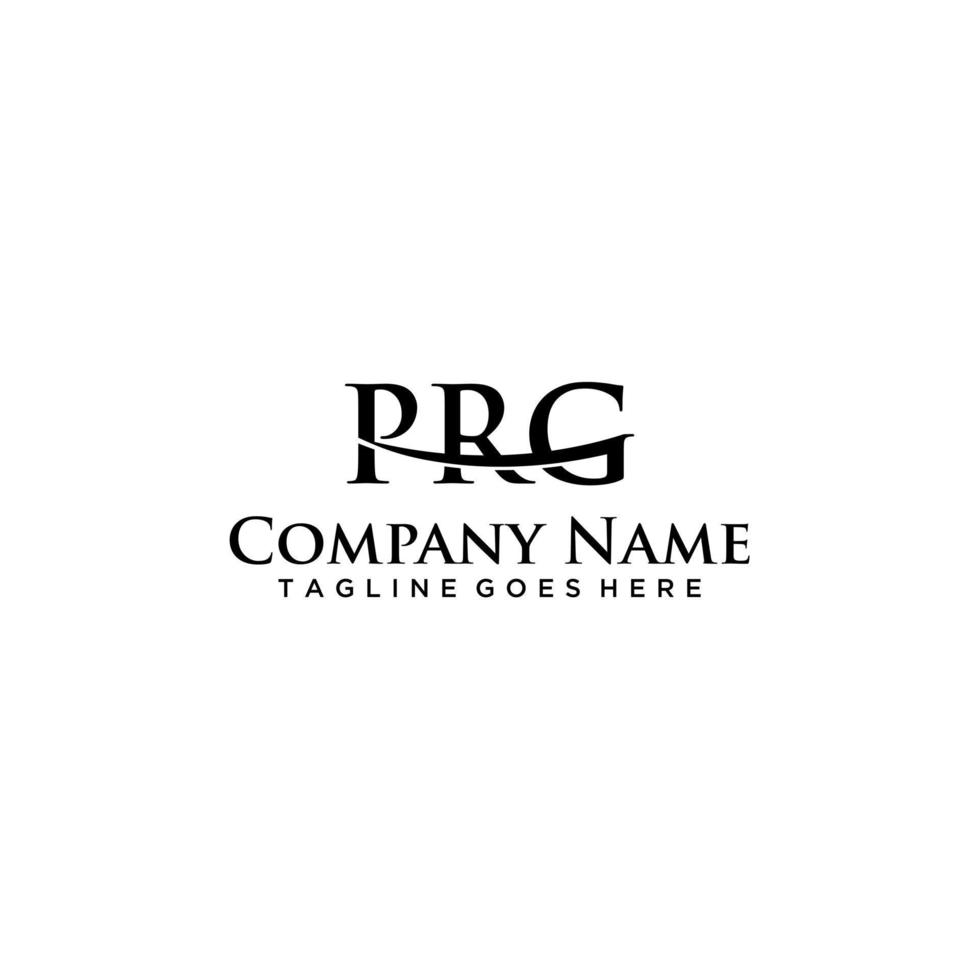 prg brief logo teken ontwerp vector