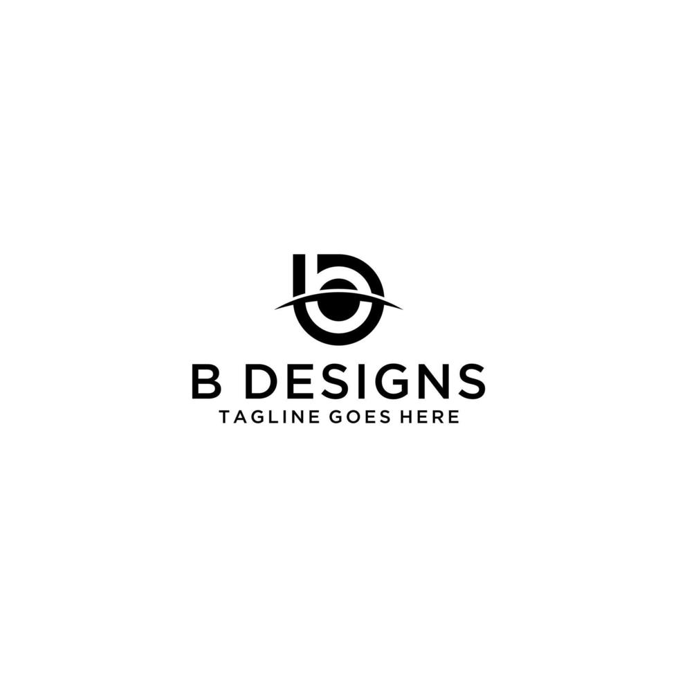 eerste letter b logo ontwerp vector
