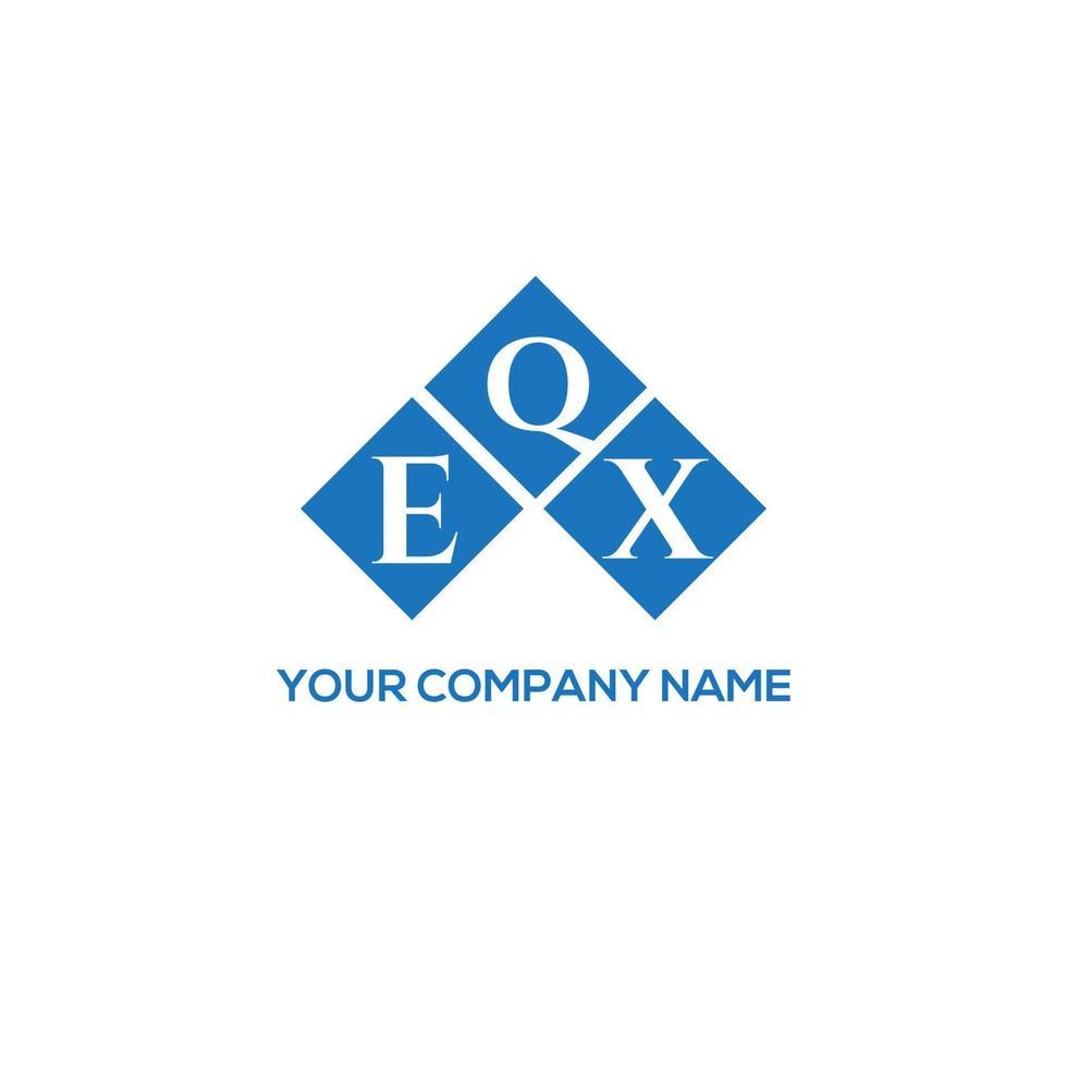 eqx brief logo ontwerp op witte achtergrond. eqx creatieve initialen brief logo concept. eqx brief ontwerp. vector