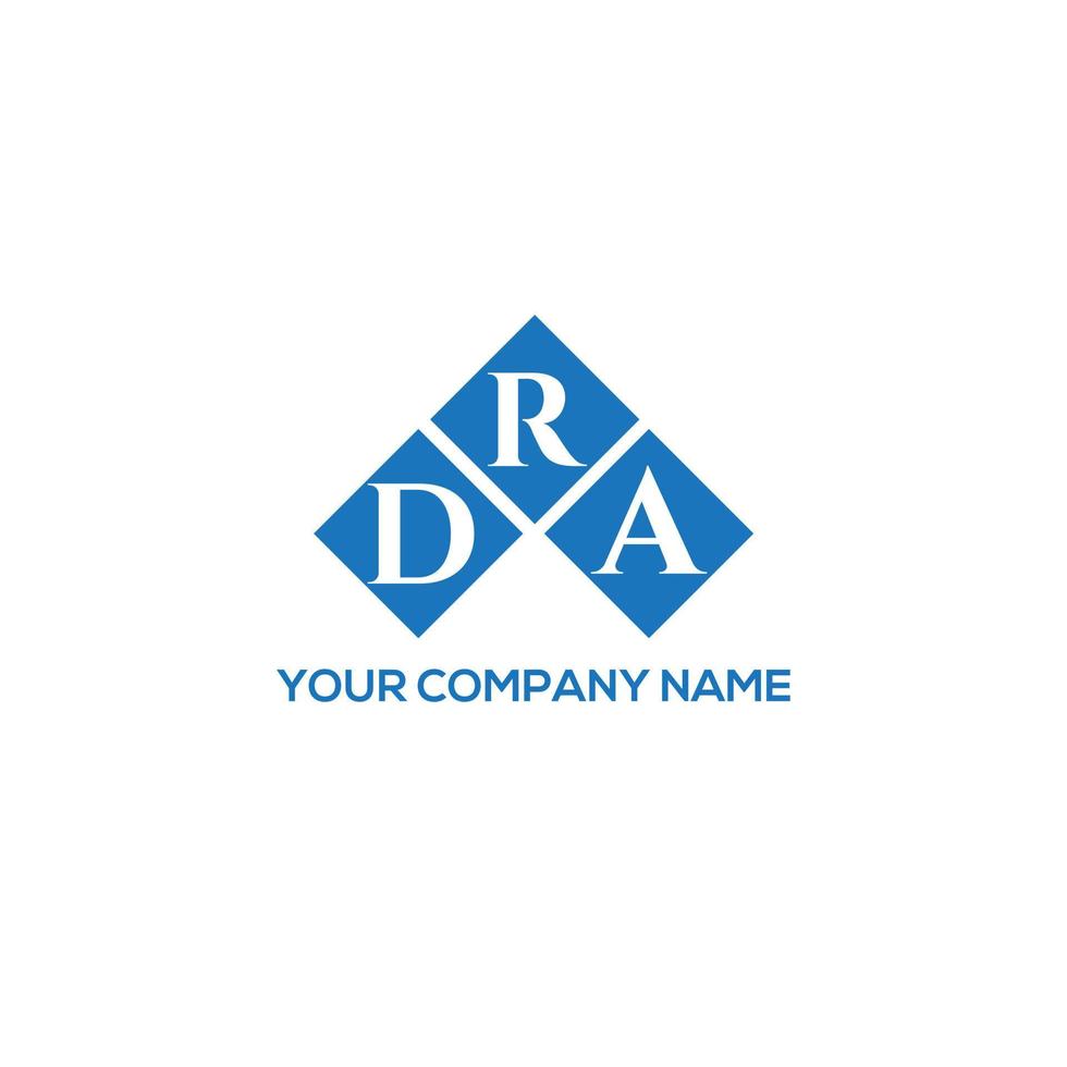 dra brief logo ontwerp op witte achtergrond. dra creatieve initialen brief logo concept. dra brief ontwerp. vector