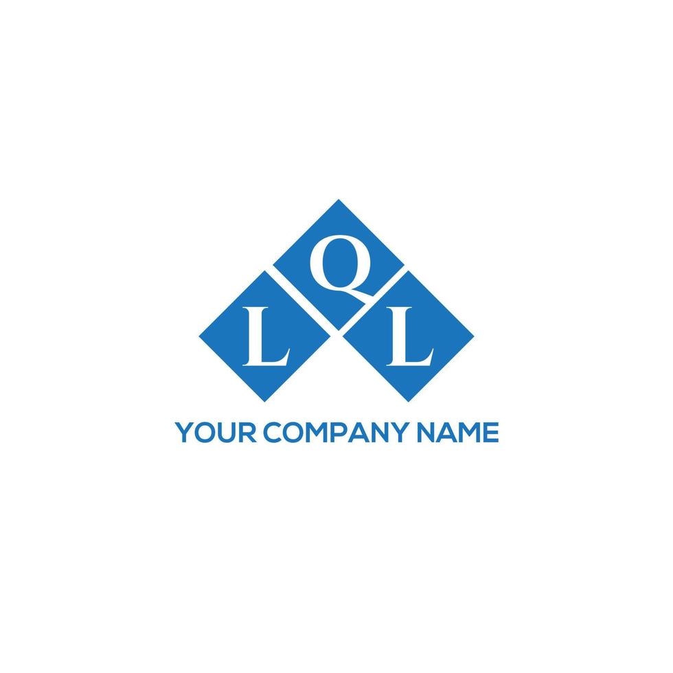 lql creatieve initialen brief logo concept. lql brief design.lql brief logo ontwerp op witte achtergrond. lql creatieve initialen brief logo concept. lql brief ontwerp. vector