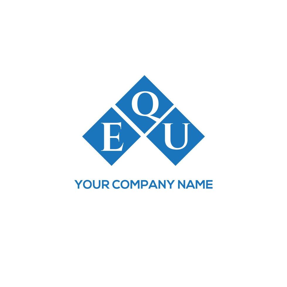 eq brief logo ontwerp op witte achtergrond. equ creatieve initialen brief logo concept. gelijk briefontwerp. vector