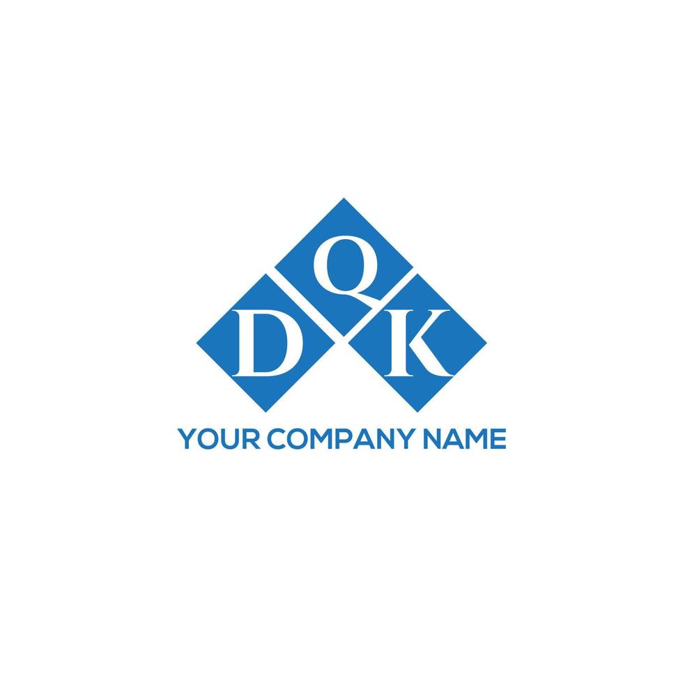 dqk brief logo ontwerp op witte achtergrond. dqk creatieve initialen brief logo concept. dqk-briefontwerp. vector