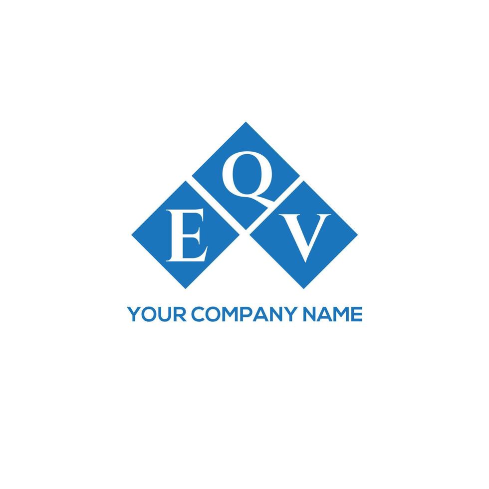 eqv brief logo ontwerp op witte achtergrond. eqv creatieve initialen brief logo concept. eqv-briefontwerp. vector