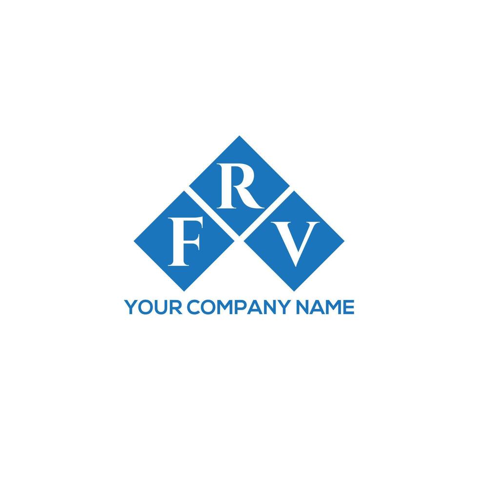 frv creatieve initialen brief logo concept. frv brief design.frv brief logo ontwerp op witte achtergrond. frv creatieve initialen brief logo concept. frv brief ontwerp. vector