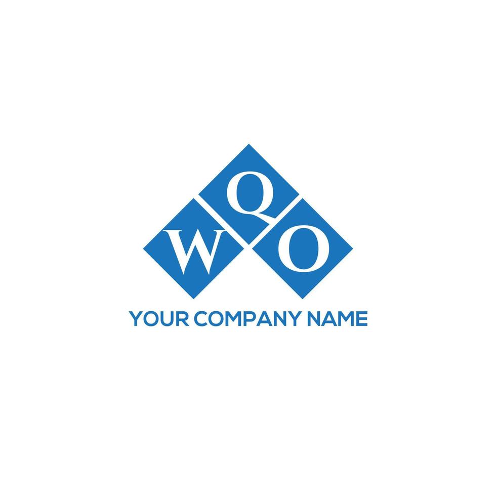 wqo creatieve initialen brief logo concept. wqo brief design.wqo brief logo ontwerp op witte achtergrond. wqo creatieve initialen brief logo concept. wqo brief ontwerp. vector