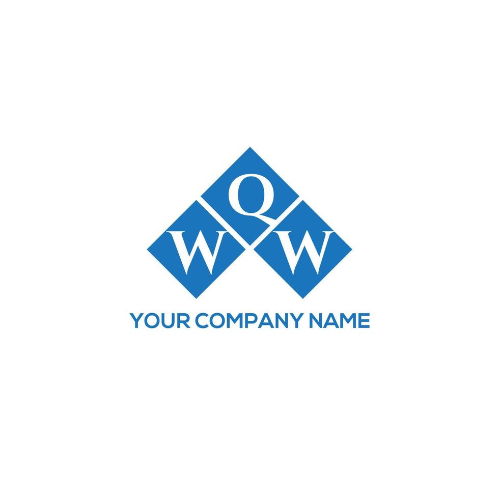 wqw brief logo ontwerp op witte achtergrond. wqw creatieve initialen brief logo concept. wqw brief ontwerp. vector