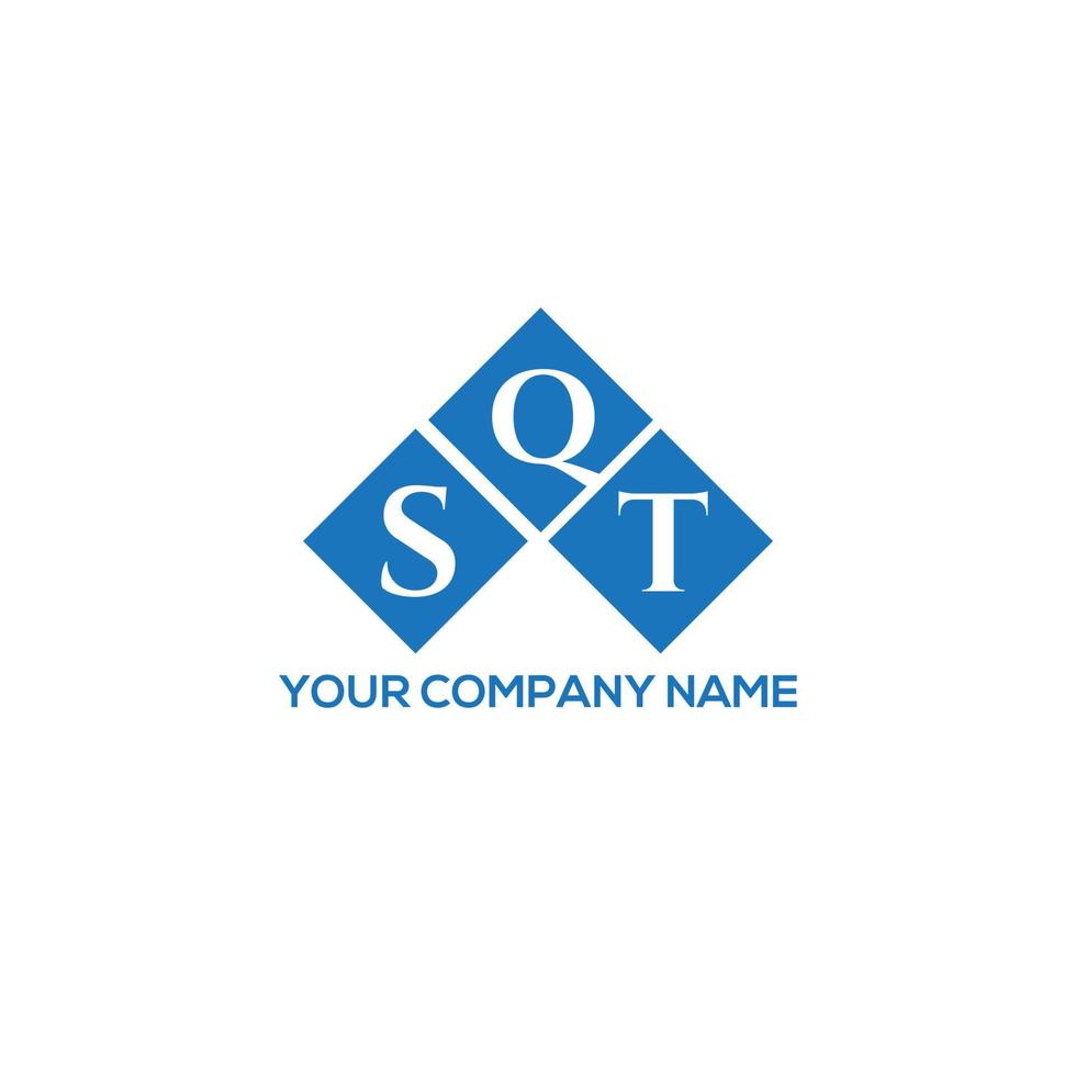 sqt letter logo ontwerp op witte achtergrond. sqt creatieve initialen brief logo concept. sqt-letterontwerp. vector