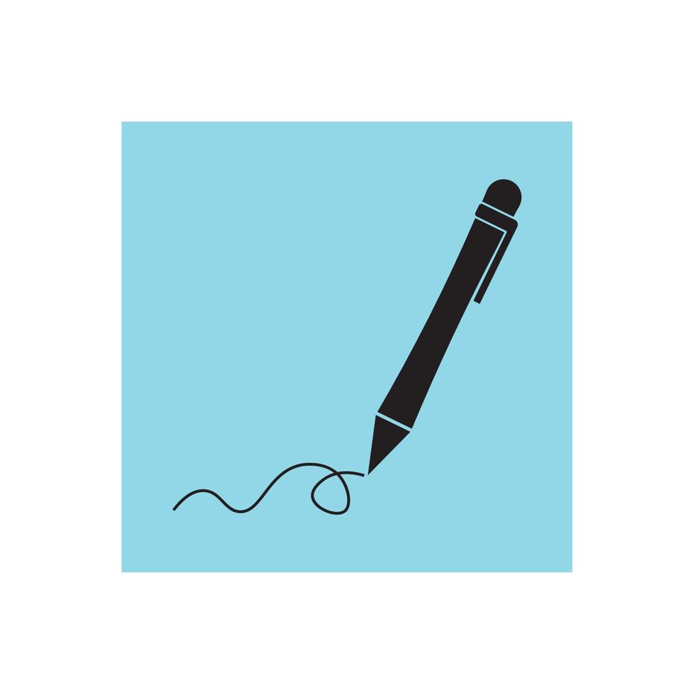 pen pictogram vector logo sjabloon ontwerp illustratie