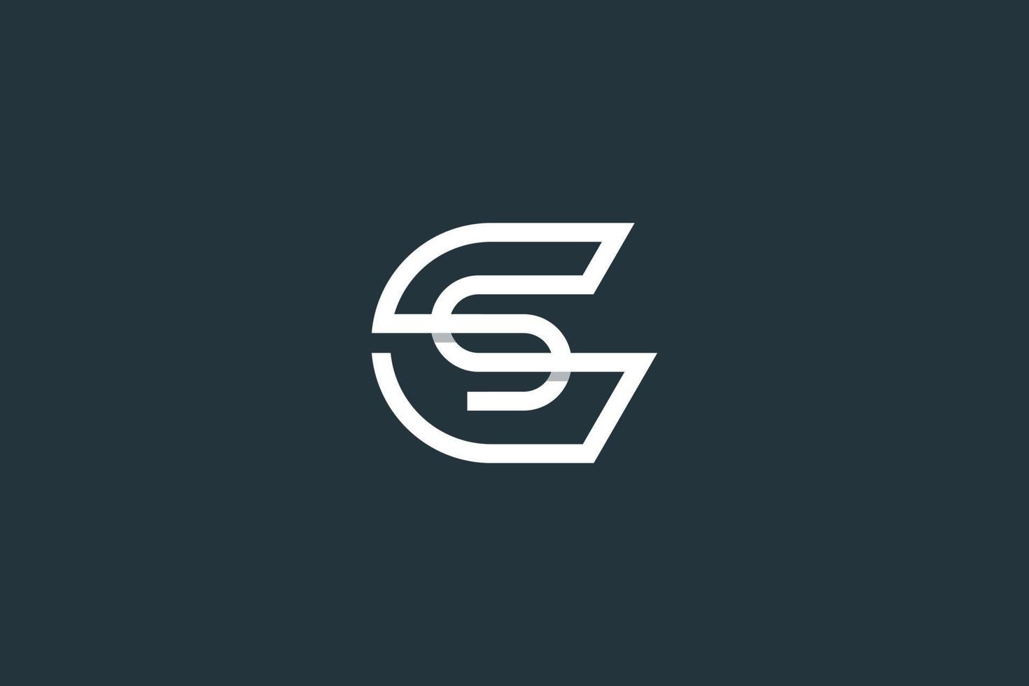 eerste letter gs-logo of sg-logo-ontwerpsjabloon voor vector