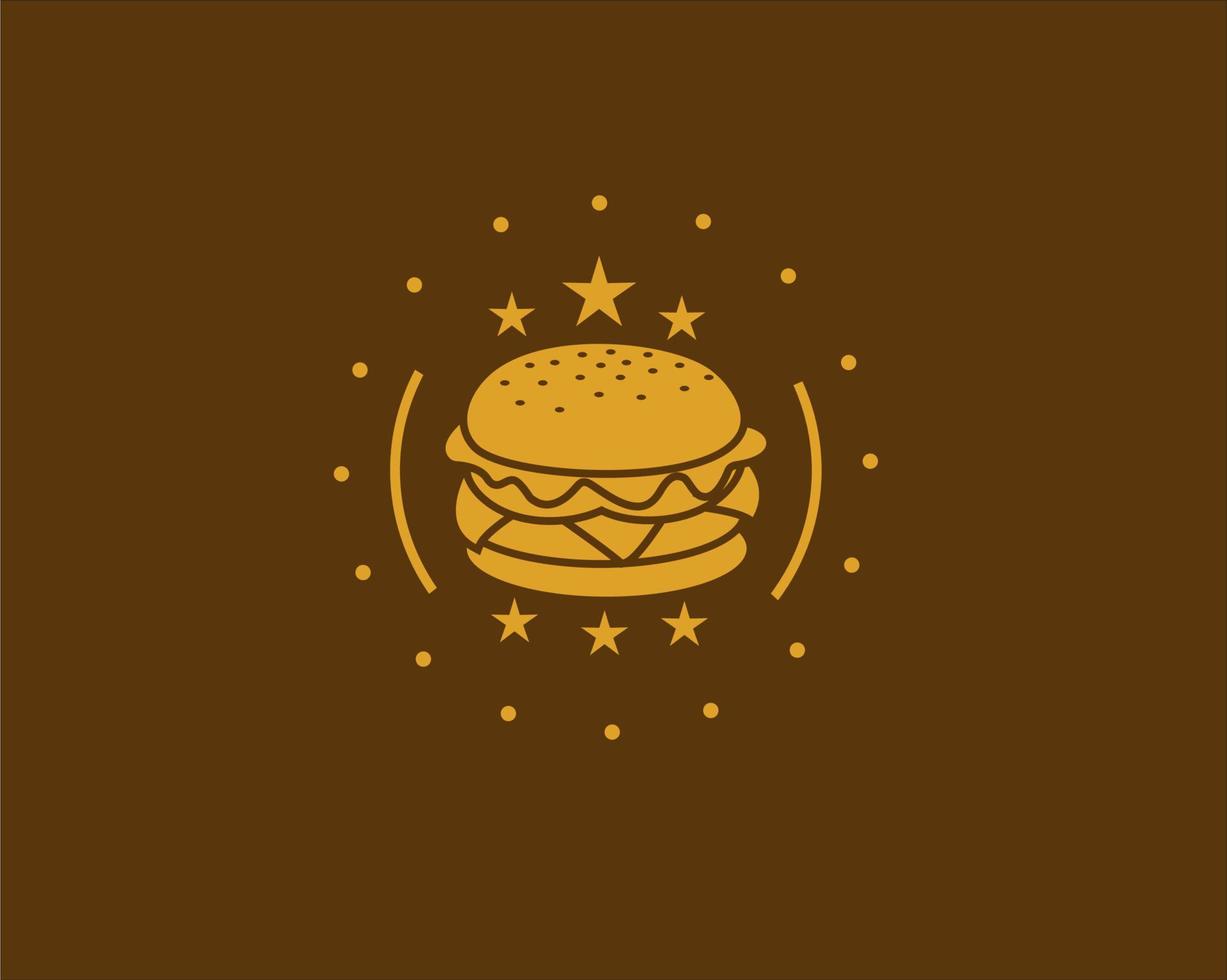 mini hamburger logo vector