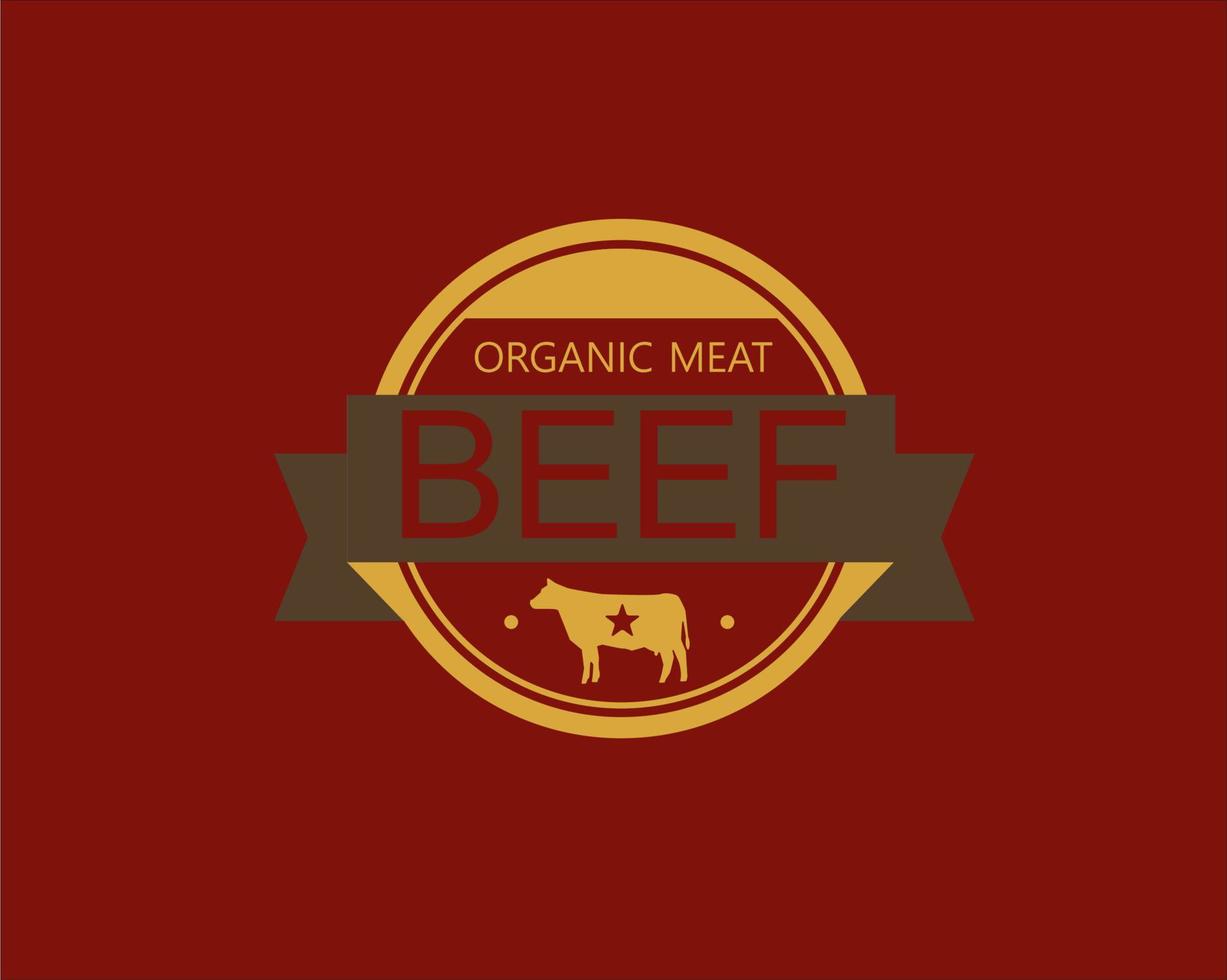 biologisch vlees rundvlees icoon vector