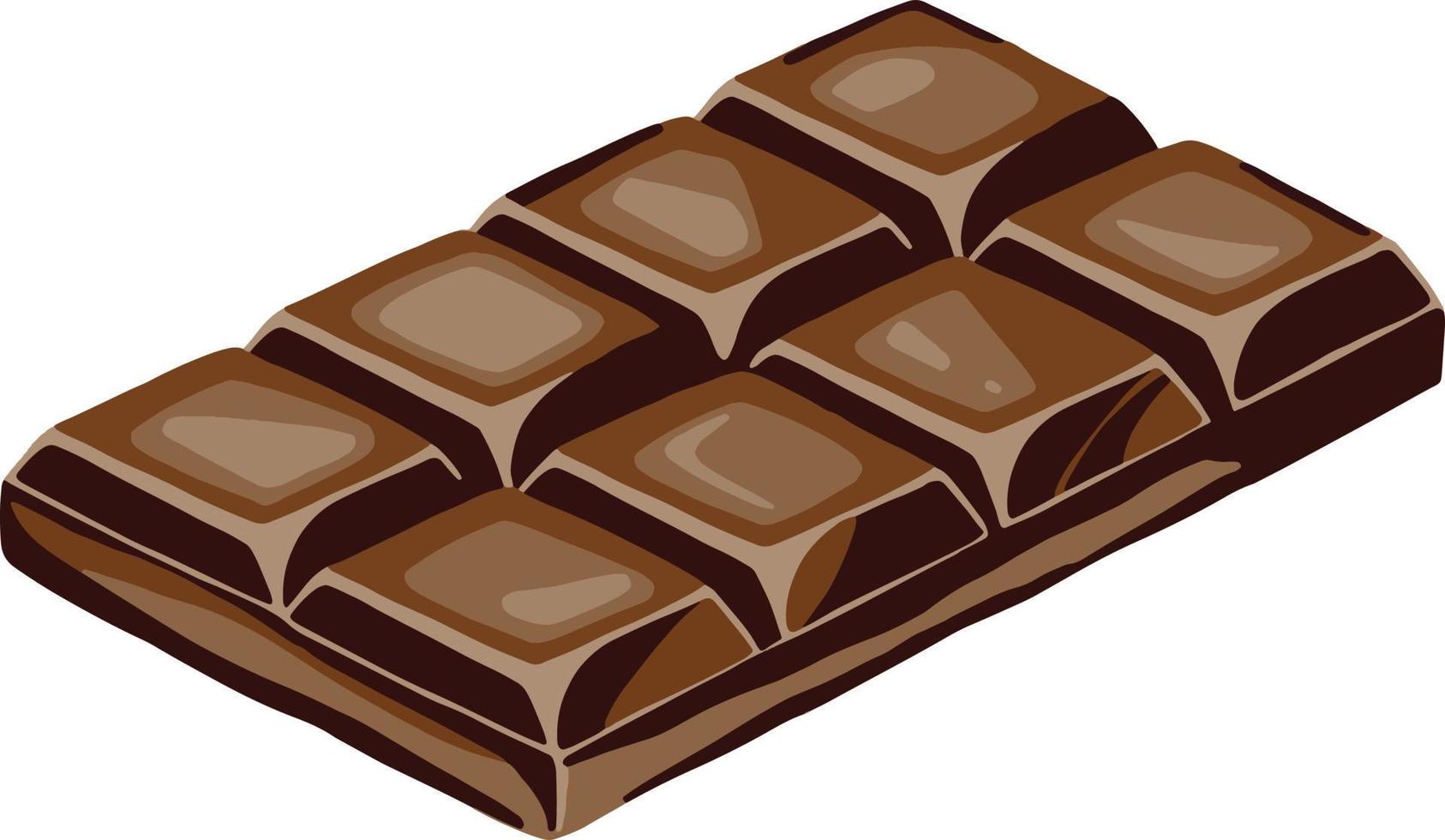 chocolaatjes en kuddes heldere en sappige illustratie vector