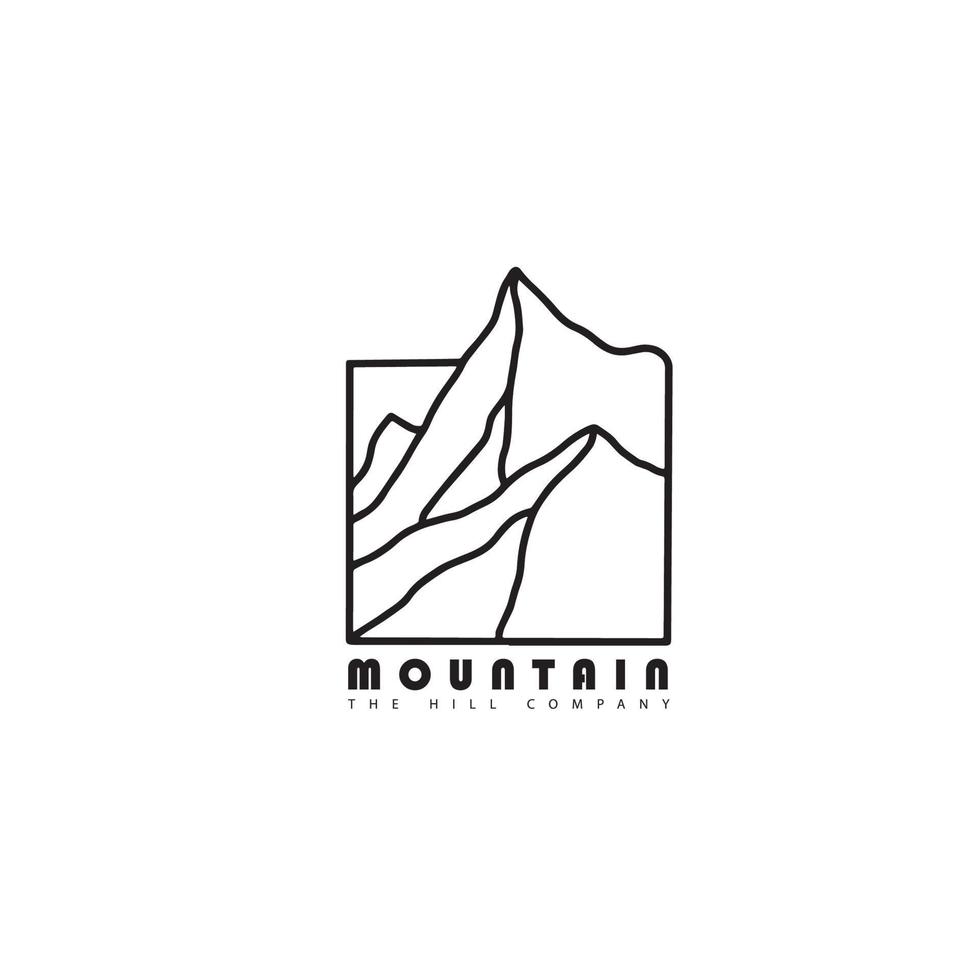 prinmountains logo vector ontwerpsjabloon