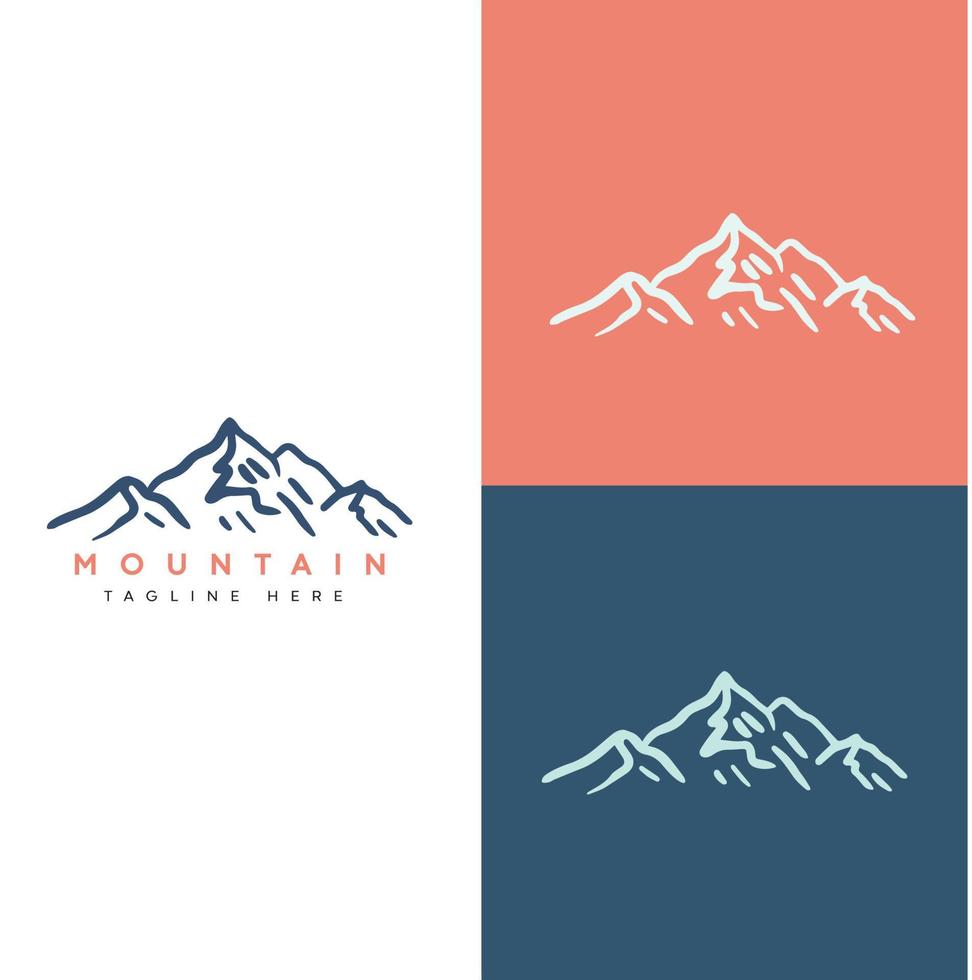 prinmountains logo vector ontwerpsjabloon