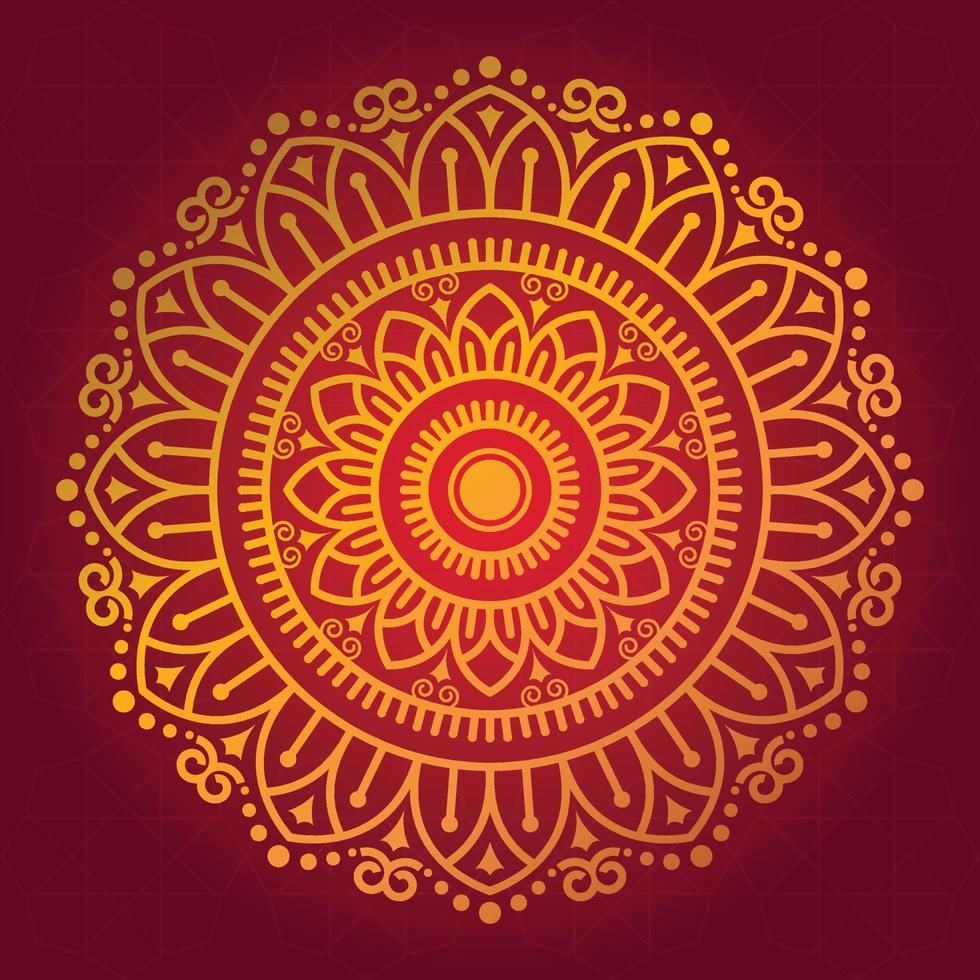 luxe gouden koninklijke mandala ontwerp vector voor achtergrond, henna, mahanadi, tattoo, islamitisch, ornament, festival, alpona