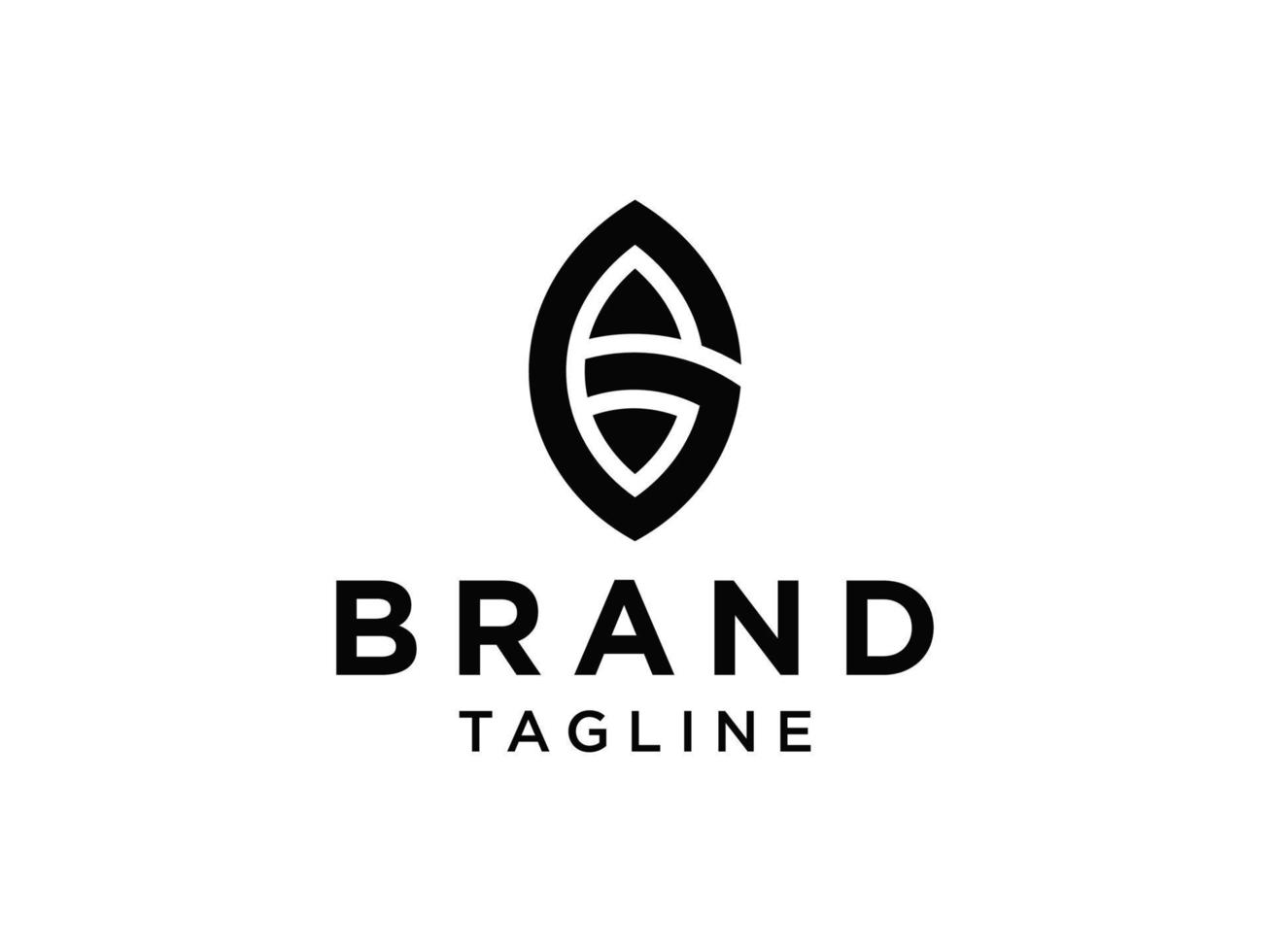 eerste letter g-logo. zwarte lijn wereldbol icoon met g brief binnen geïsoleerd op een witte achtergrond. bruikbaar voor bedrijfs- en merklogo's. platte vector logo-ontwerpsjabloon sjabloon.