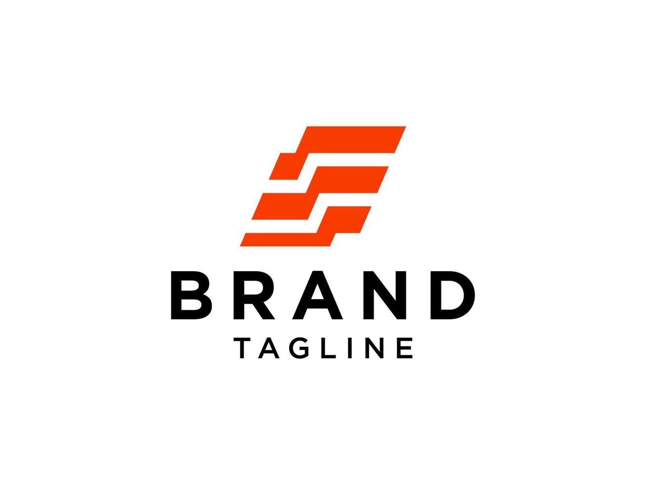 eerste letter e-logo. rode geometrische vorm geïsoleerd op een witte achtergrond. bruikbaar voor bedrijfs- en merklogo's. platte vector logo ontwerpsjabloon element