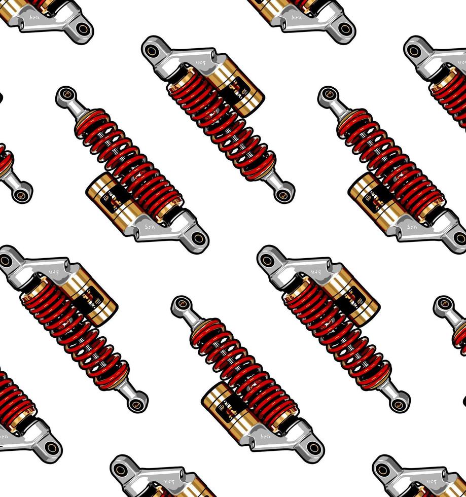 patroon schokbreker rood wit vector