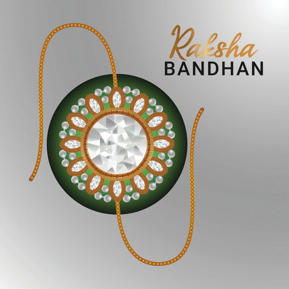 gelukkige raksha bandhan-kaart met creatieve rakhi op rode achtergrond vector