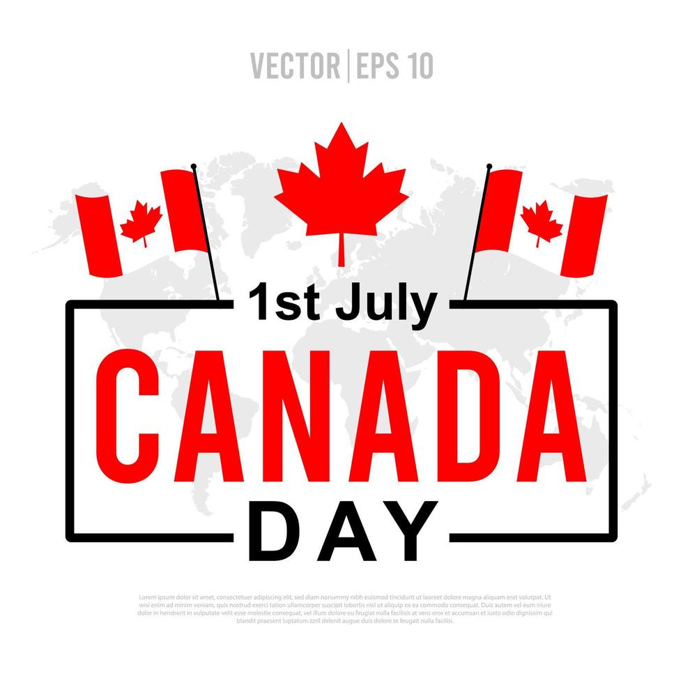 Canada dag vectorillustratie. geschikt voor vele doeleinden. vector