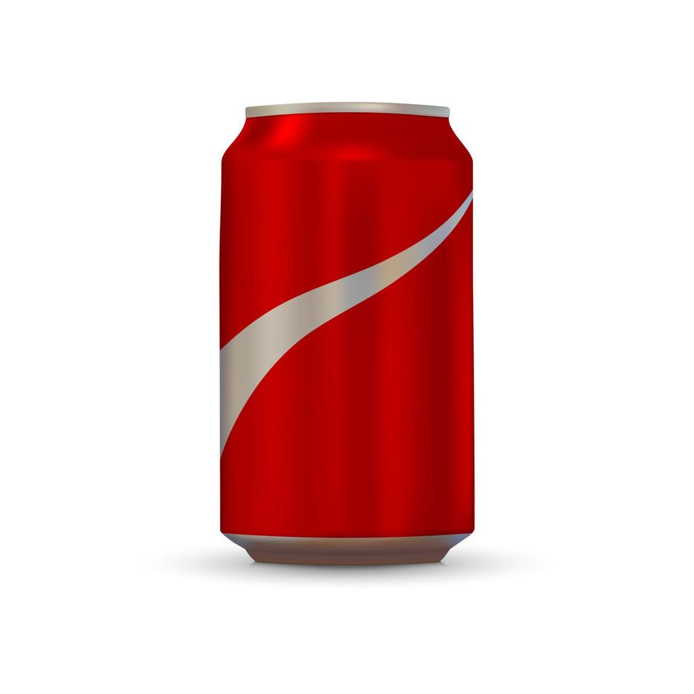 soda aluminium blikje vector