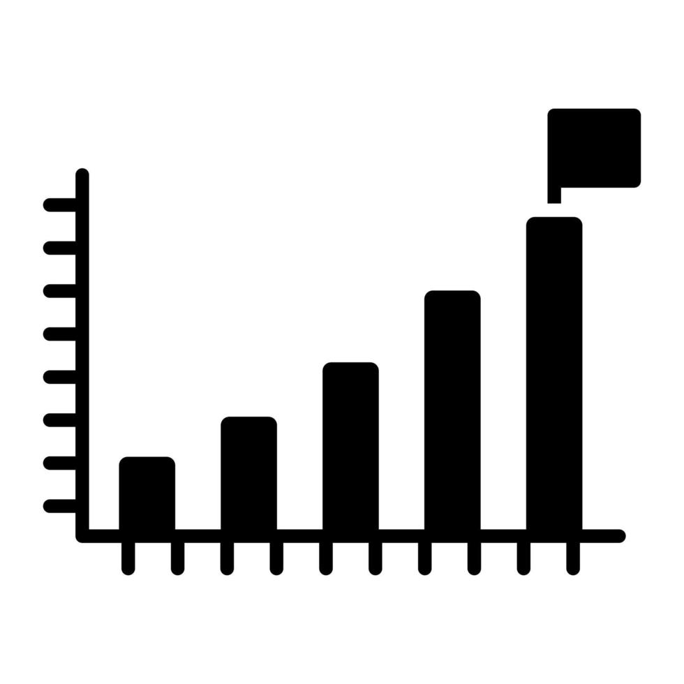 glyph-pictogram voor marketingdoel vector