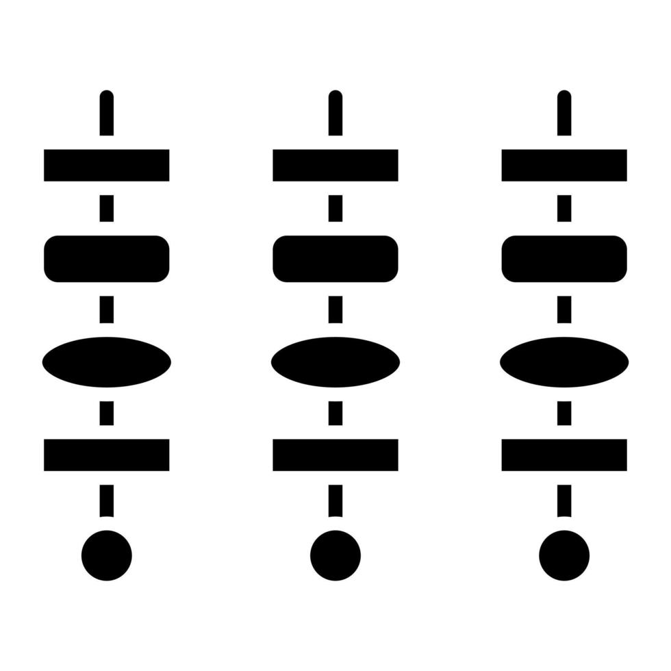 barbecue glyph-pictogram vector