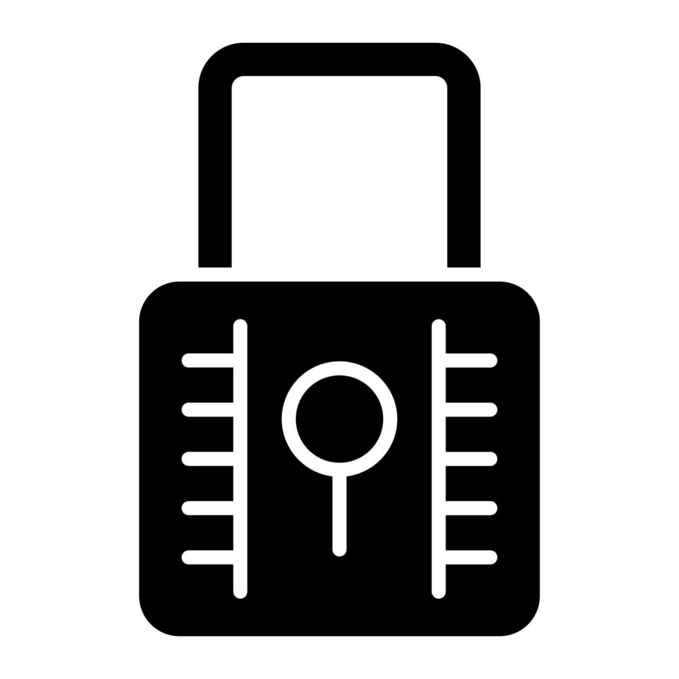 hangslot glyph-pictogram vector