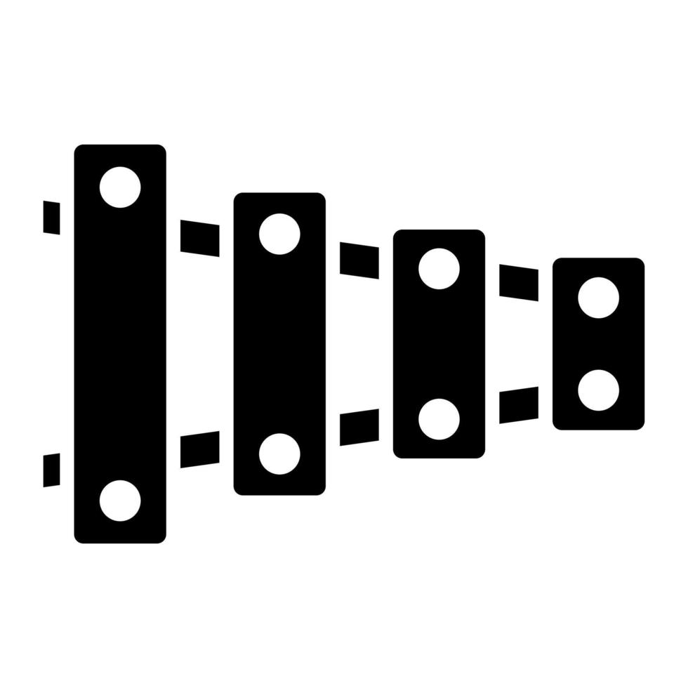xylofoon glyph-pictogram vector