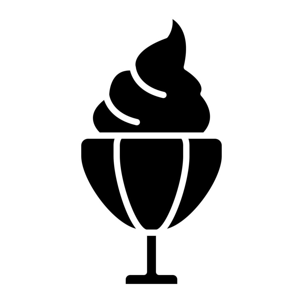 parfait glyph icoon vector