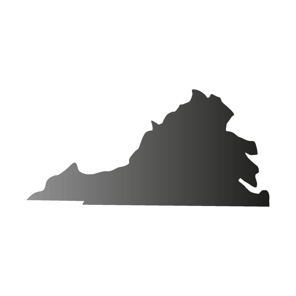 Virginia kaart geïllustreerd vector