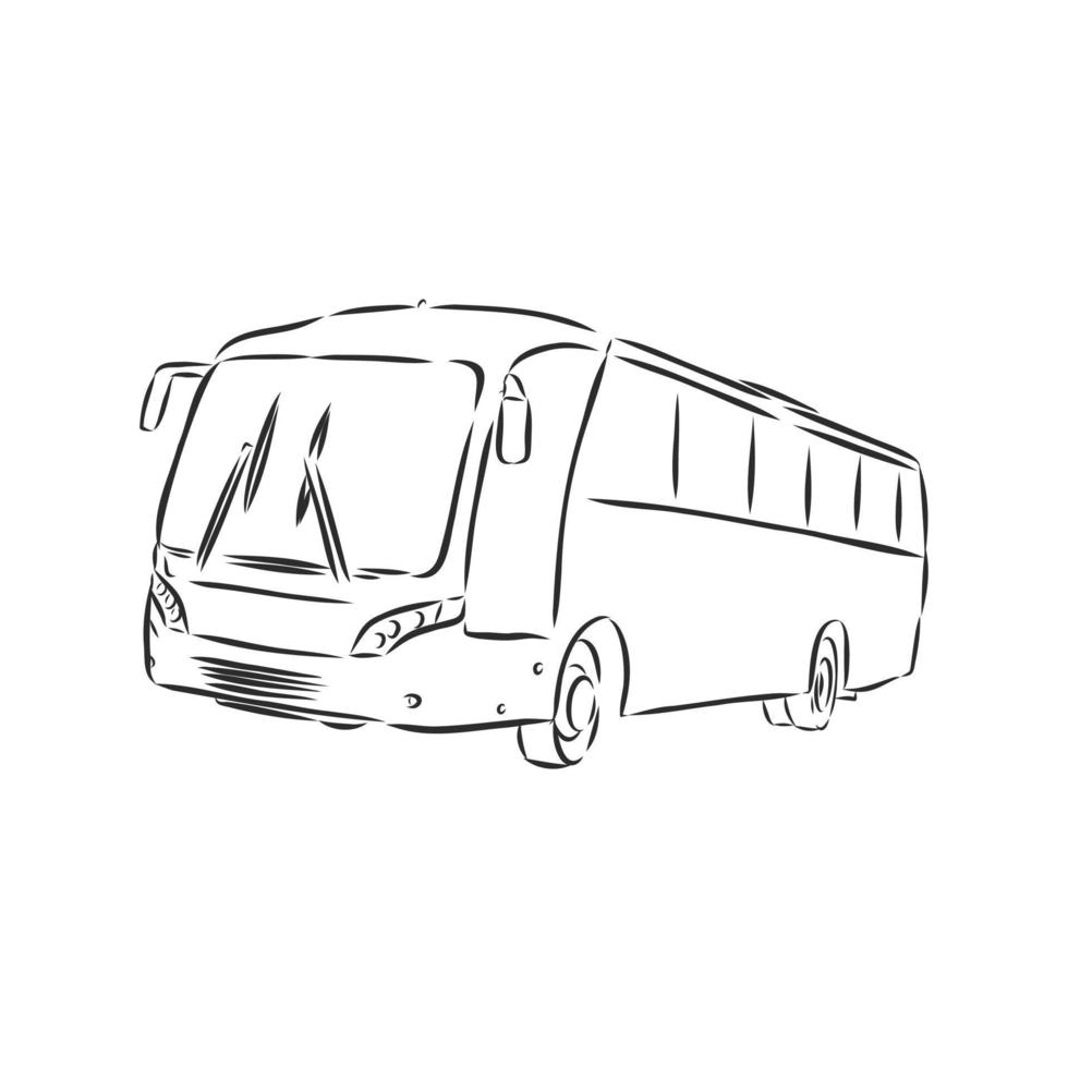 bus vector schets