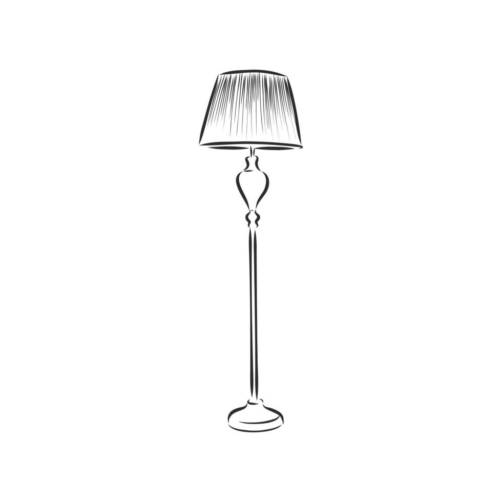 vloerlamp vector schets