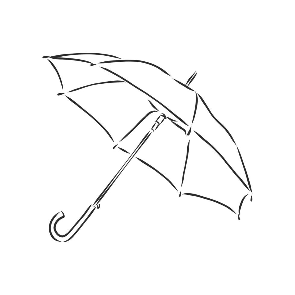 paraplu vector schets