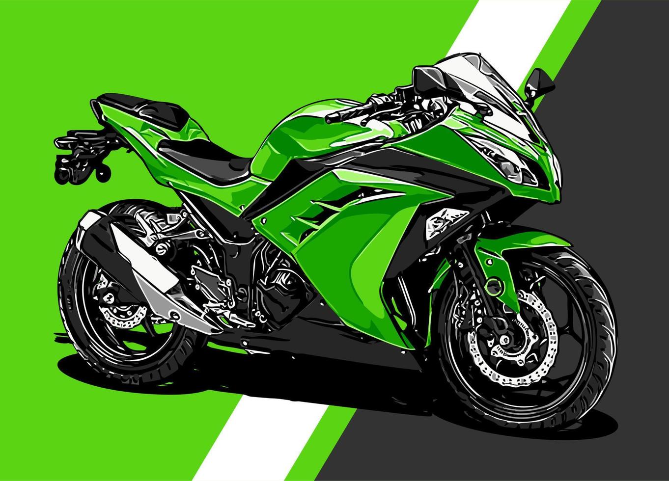 coole sportbike zijaanzicht vector