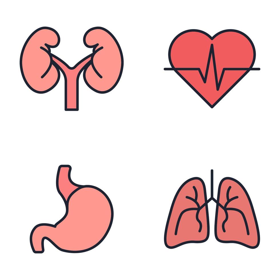 geneeskunde en gezondheid set pictogram symbool sjabloon voor grafisch en webdesign collectie logo vectorillustratie vector