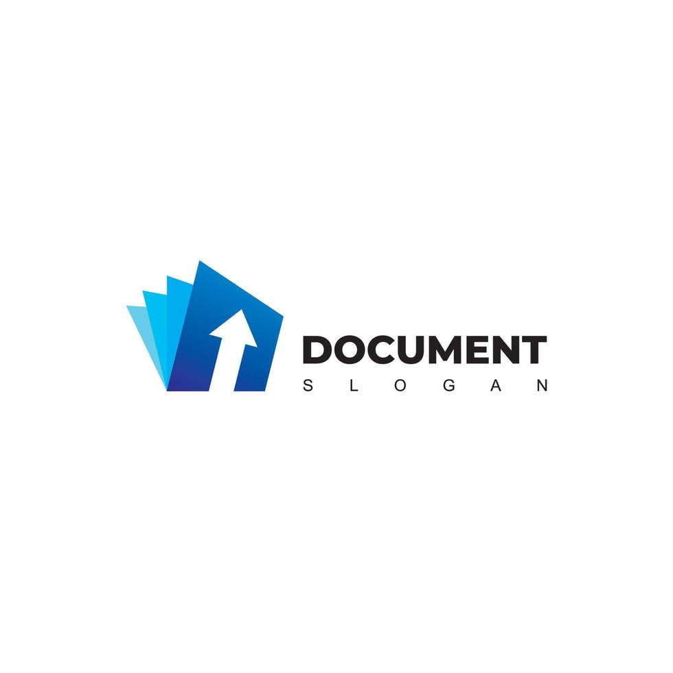 vector document logo, onderwijs en business icon