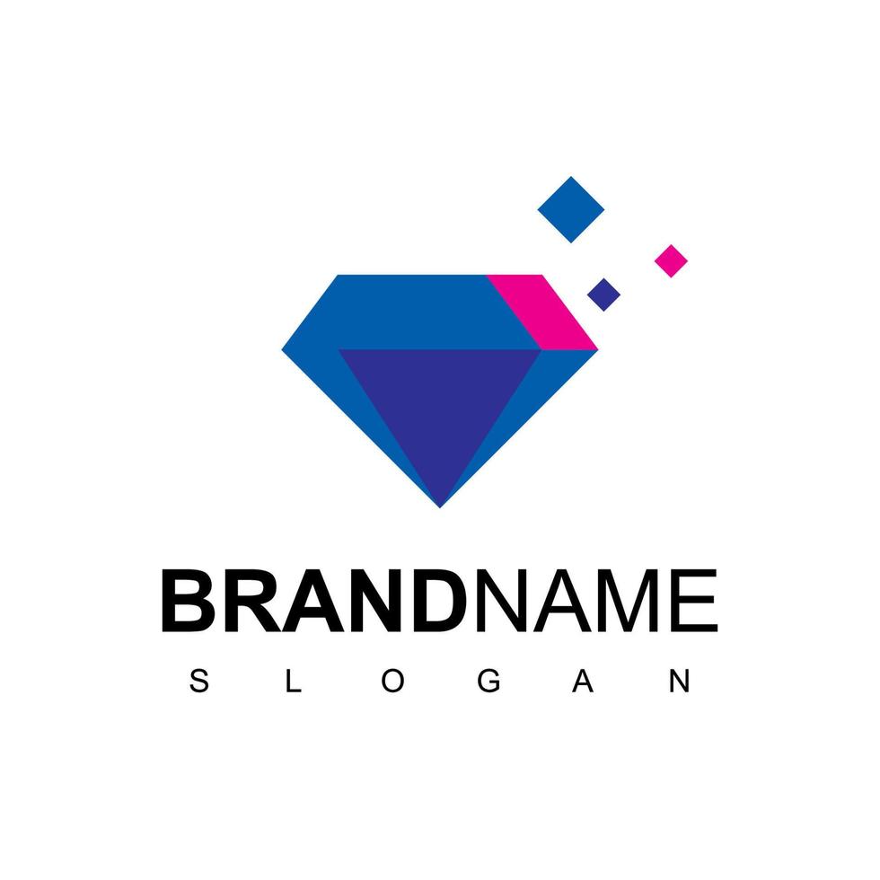 diamant logo ontwerpsjabloon vector