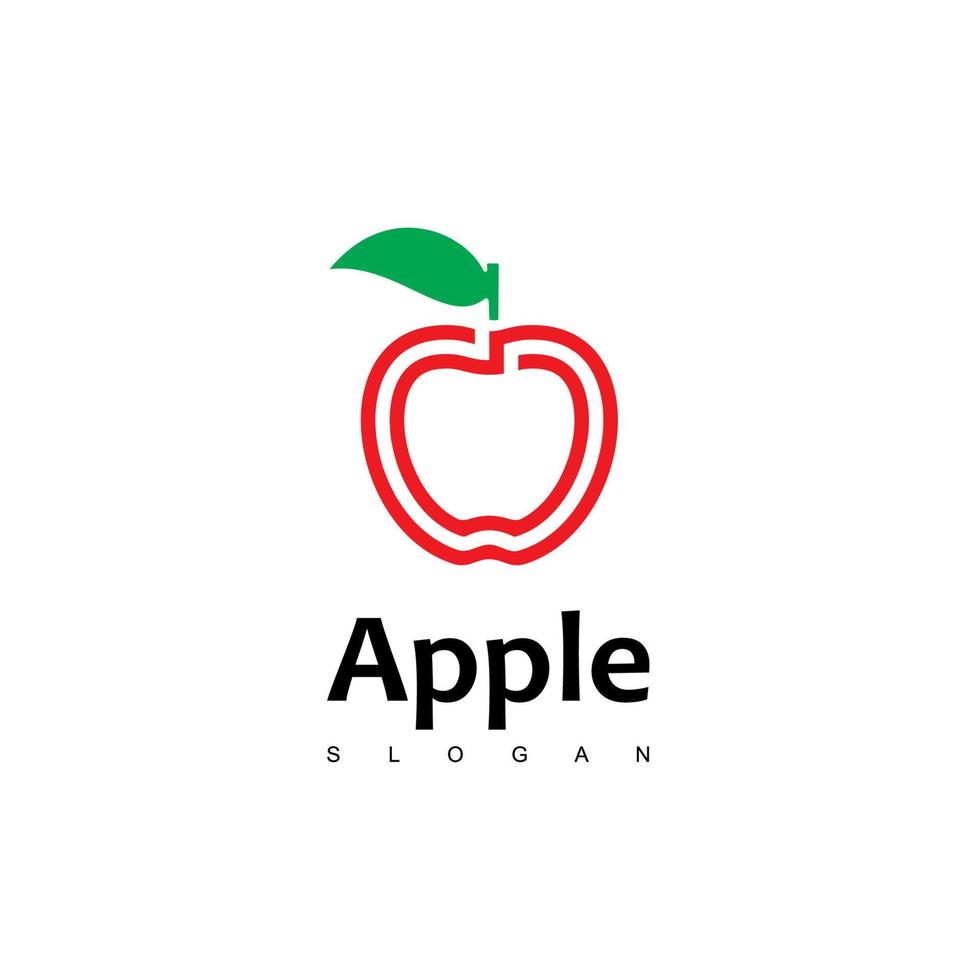 appel logo ontwerp vector