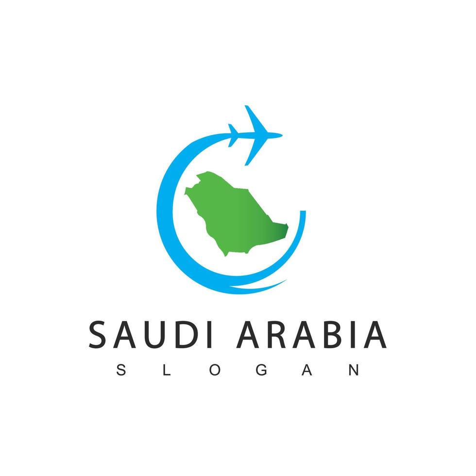 saoedi-arabië tour- en reislogo, umrah en hadj-bedrijfspictogram vector