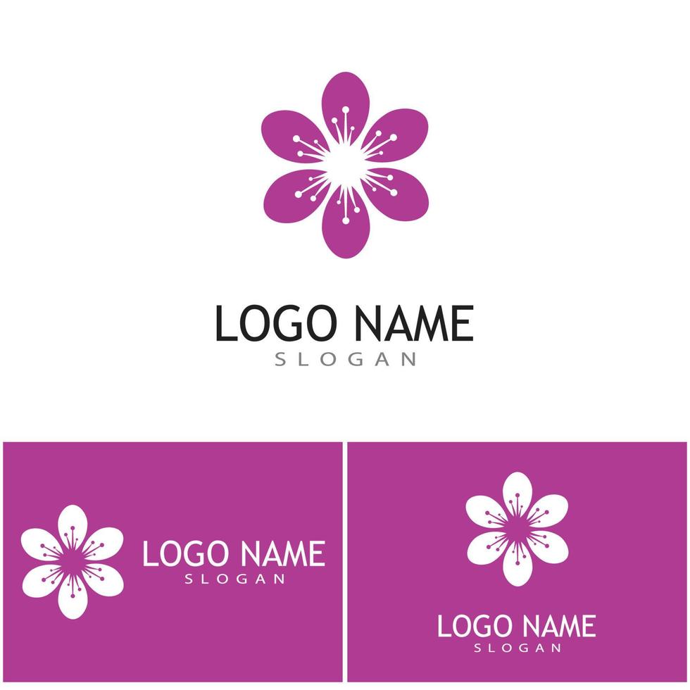 schoonheid plumeria pictogram bloemen ontwerp illustratie sjabloon vector