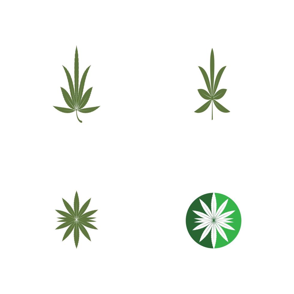 canabis logo sjabloon vector symbool natuur