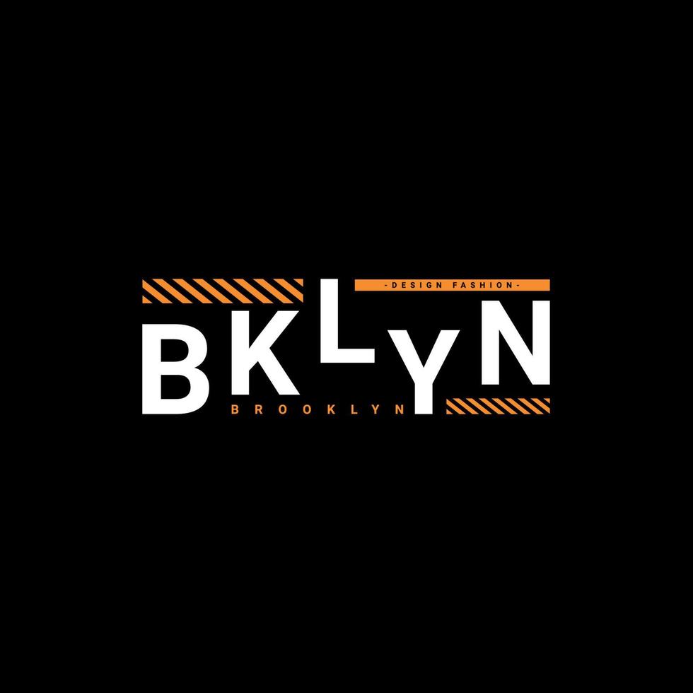 Brooklyn schrijfontwerp, geschikt voor zeefdruk t-shirts, kleding, jassen en anderen vector