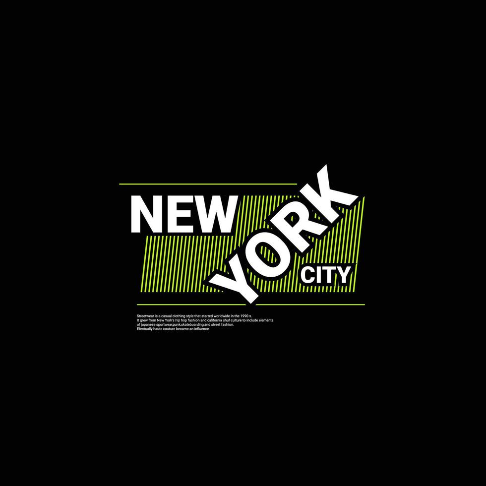 New York City schrijfontwerp, geschikt voor zeefdruk t-shirts, kleding, jassen en anderen vector