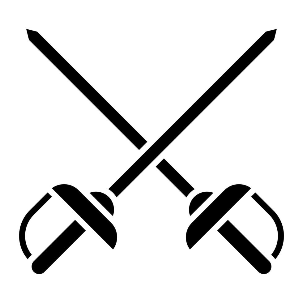 rapier glyph-pictogram vector