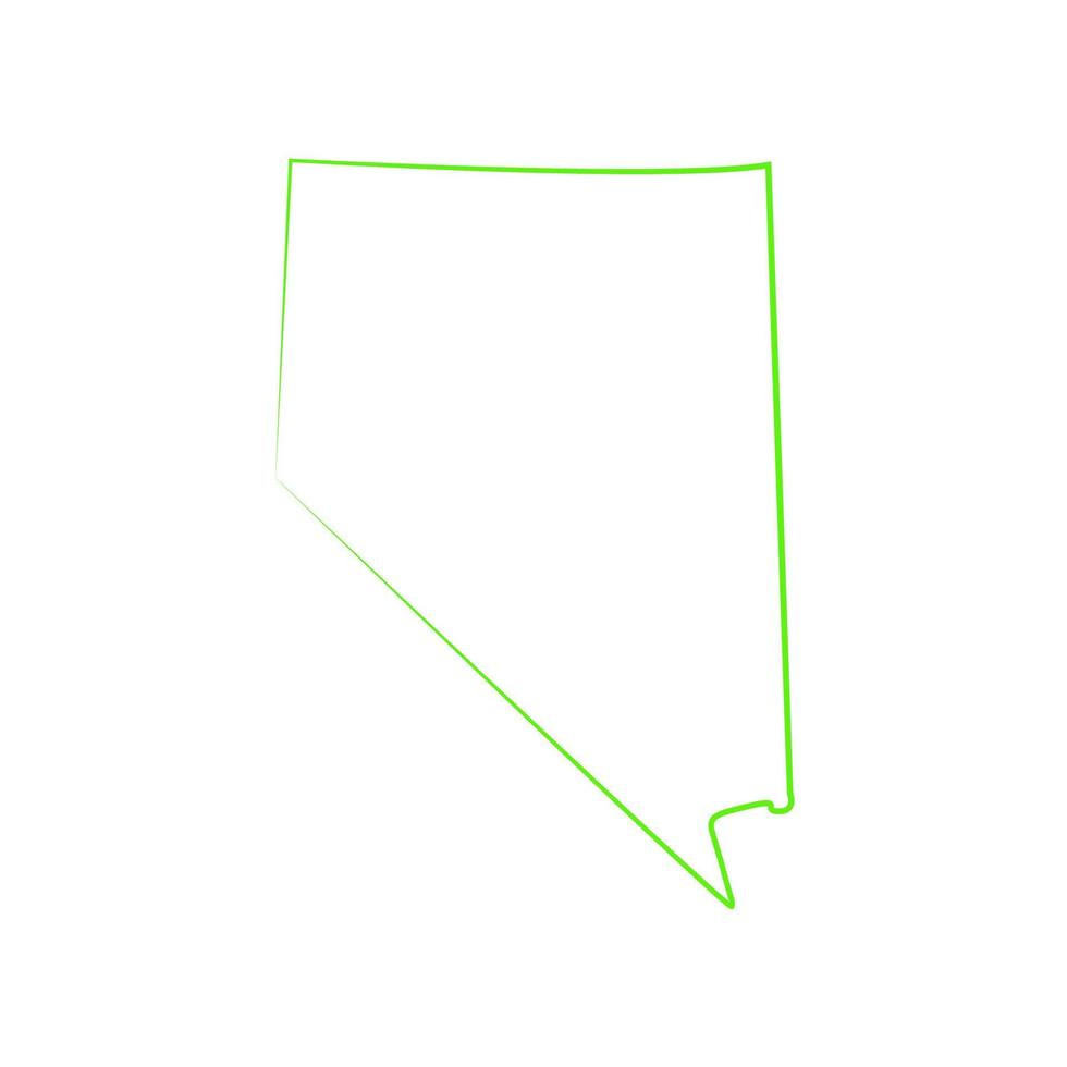 nevada kaart geïllustreerd vector