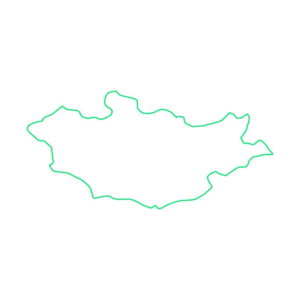 Mongolië kaart geïllustreerd vector