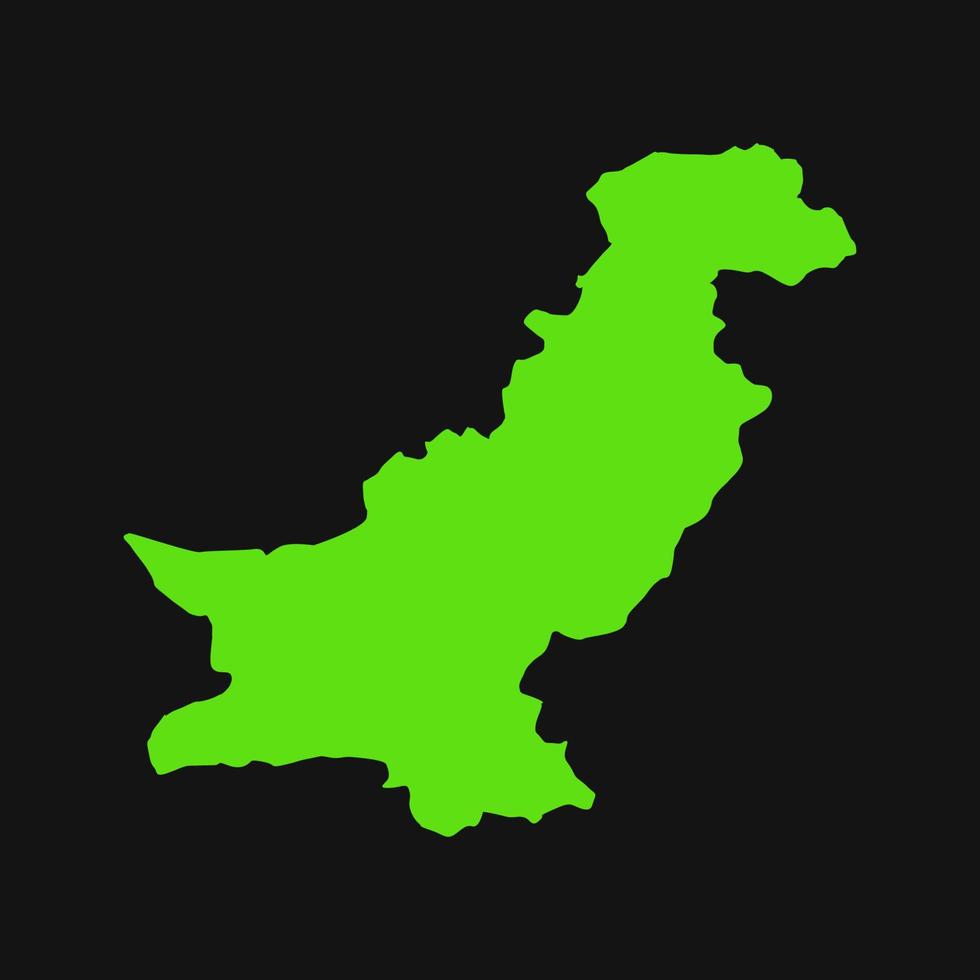 geïllustreerde kaart van pakistan vector